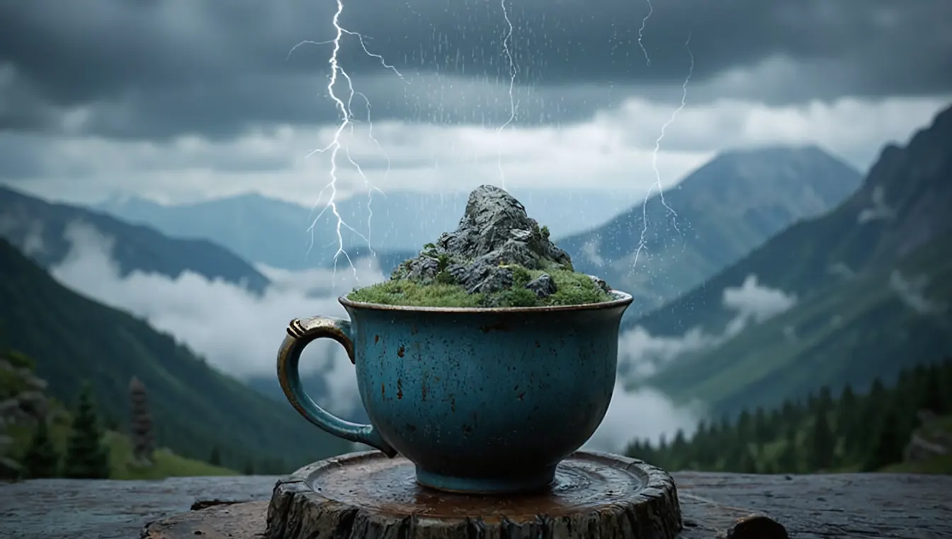 Making a mountain out of a storm in a teacup