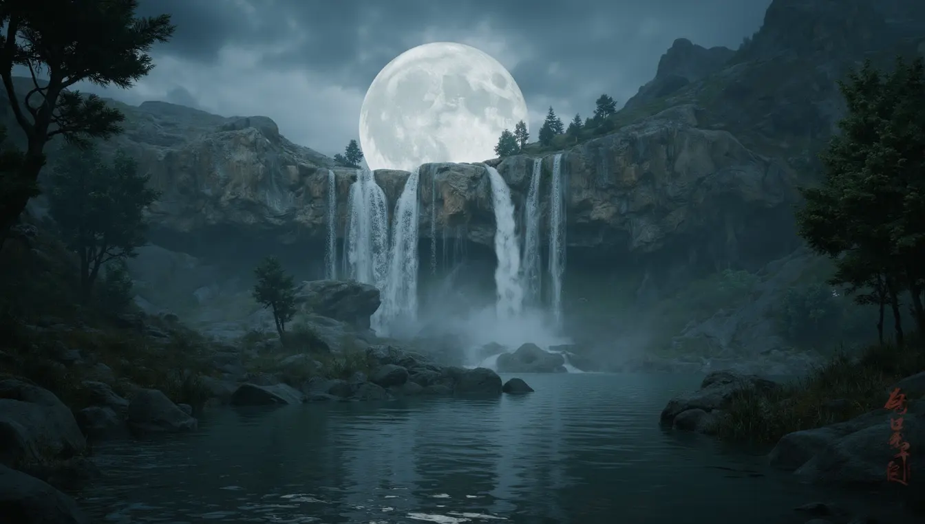 A tranquil water feature