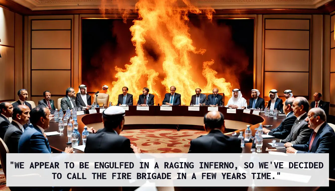 A raging inferno calls for action in a few years time