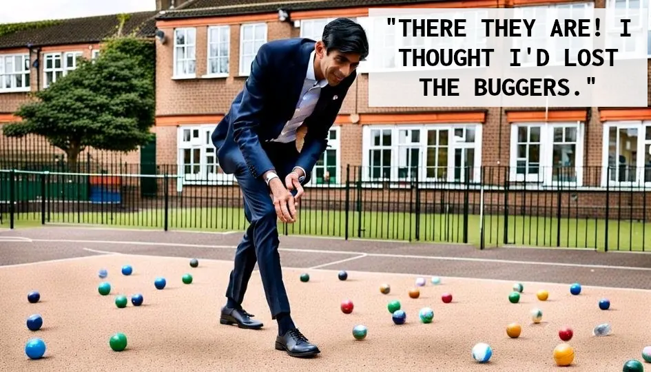 Sunak loses his marbles